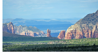 View from I-17 to Sedona